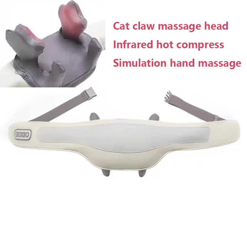 Neck Shoulder Massager Deep Tissue Shiatsu Back Massagers with Heat for Pain Relief Electric Kneading Squeeze Muscles Massage