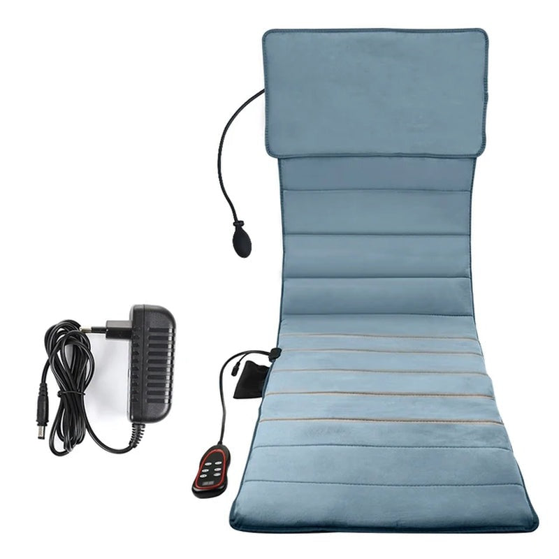 Electric Back Massage Cushion Heating Cervical Spine Neck Massager Chair Pad Full-Body Fatigue Relief Shiatsu Vibration Mattres