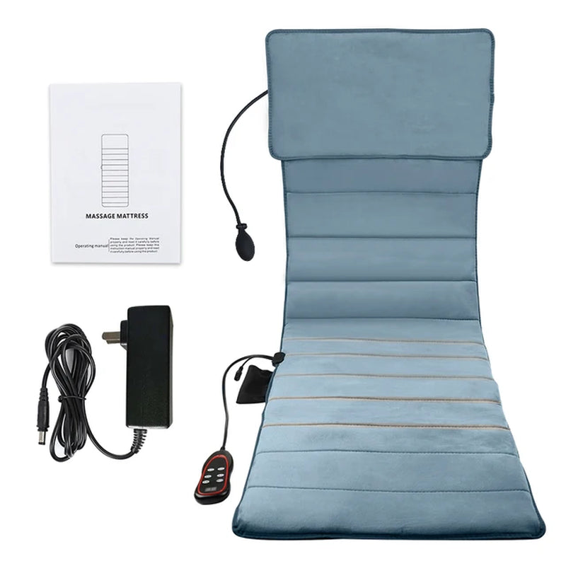 Electric Back Massage Cushion Heating Cervical Spine Neck Massager Chair Pad Full-Body Fatigue Relief Shiatsu Vibration Mattres