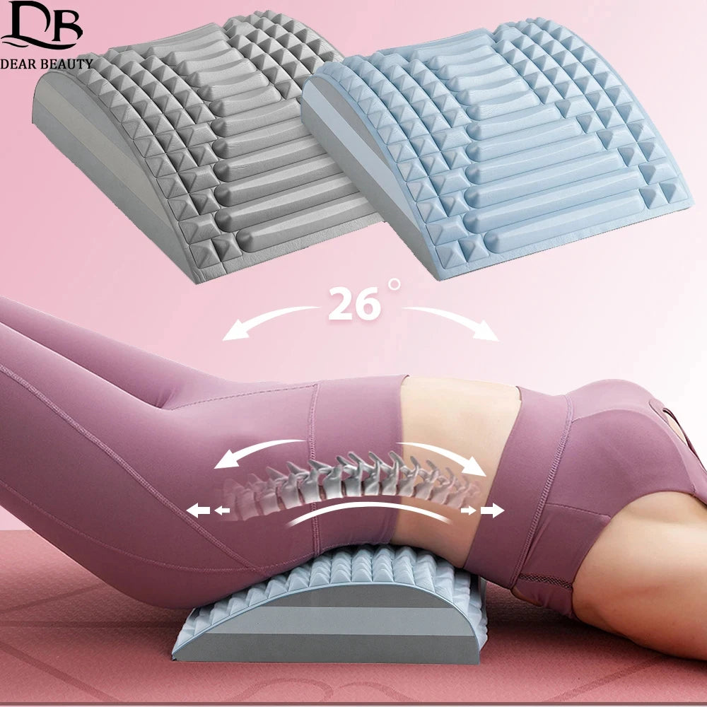 Back Stretcher Neck Massager for Herniated Disc Pain Relief Relax Posture Corrector Lumbar Pad Cervical Traction Massage Pillow